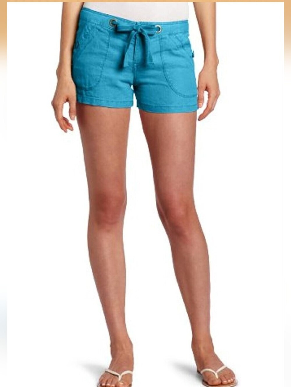 Sanctuary Plum Ribbed-Waist Shorts - Picture 9 of 9